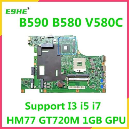 For Lenovo B590 B580 V580C laptop motherboard HM77 DDR3 GT720M/GT610M 1GB graphics card 100% Fully Tested&High quality