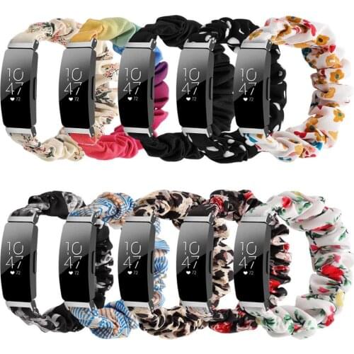 Elastic Fabric Band For Fitbit Inspire Women Girls Woven Strap Fashion Bracelet Band For Fitbit inspire HR Smart Accessories