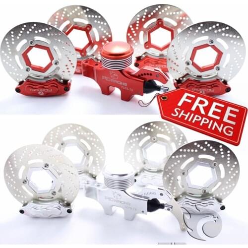 FID CNC hydraulic brake set 8 piston calipers structure for Baja 5B SS 5T