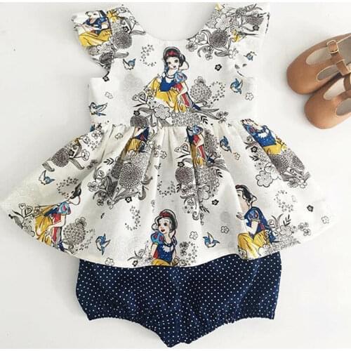 Cute Baby Girls Tops Vest T shirt Dress Briefs Shorts 2pcs Outfit Set