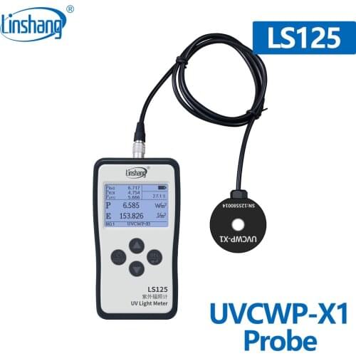 Linshang digital UVCWP-X1 sensor Waterproof UV-C probe for LS125 UV power meter monitor 254nm UV sterlization water treatment