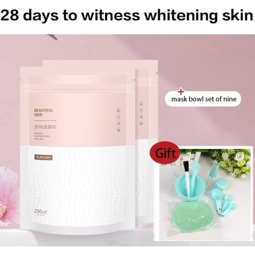 Pearl Powder Homemade Facial Mask Whitening Moisturizing Genuine Soft Mask Powder External use Mascarillas Faciales Skin Care