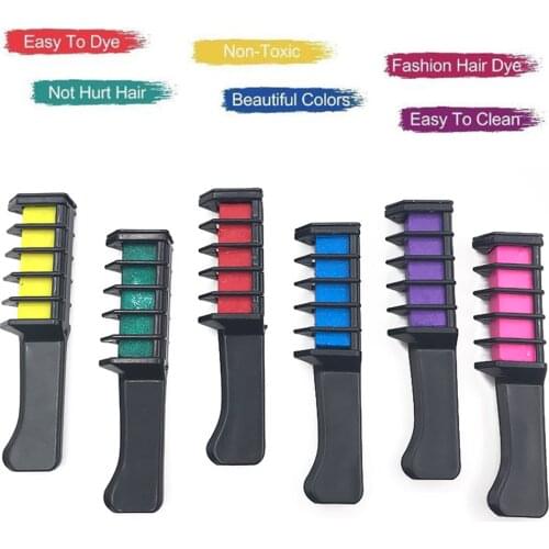 Mini Disposable Personal Salon Use Hair Dye Comb Professional Crayons For Hair Color Chalk Hair Dyeing Tool Hair Color Comb