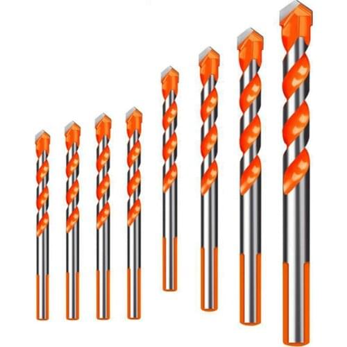 Multifunctional triangle Drill Bit Diamond Set for Tile Concrete Brick Glass Plastic Wood Stone 3-12mm