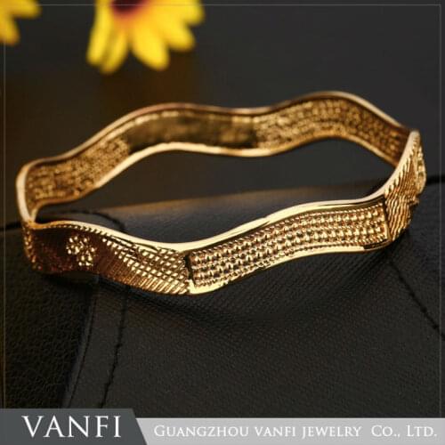 Kfvanfi Fashion African Bridal Copper Gold Color Body Jewelry Making Organizer Bangles For Women