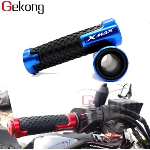 With Logo "XMAX" Motorcycle Accessories handle grips racing handlebar Rubber Hand Grip For YAMAHA XMAX 125 250 300 400 XMAX300