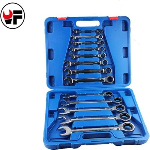 13pcs Tools for car kit Combination the key ratchet wrench set hand tools auto repair spanners a set of keys DN103