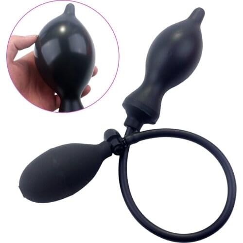 Inflatable Anal Dilator Prostate Massager Expand Big Butt Plug Silicone Masturbator Adult Sex Toys for Men Women Anus Expansion