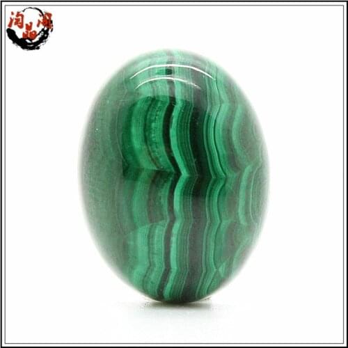 Natural exquisite African imports of Malachite Cabochon gems inlaid ring pendant necklace Shi Ke nude DIY jewelry