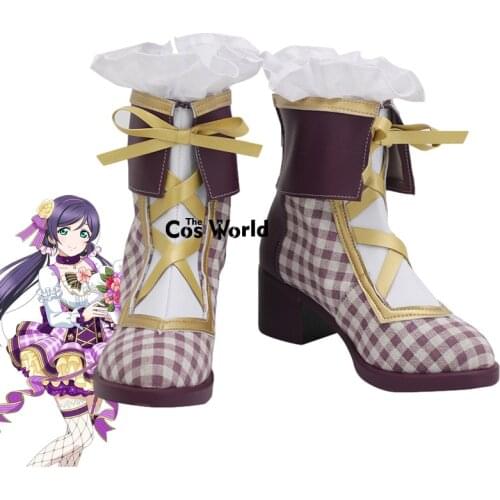 Love Live School Idol Project Bouquet Awaken Nozomi Tojo Anime Customize Cosplay Shoes Boots