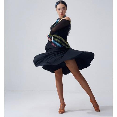 Latin dance dress Flamengo tango Dress for dancing Rumba/ChaCha latin dance dress women L-1947