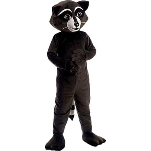 Plush Raccoon Mascot Costume Cute Unisex Animal Cosplay Costumes Cartoon Character Clothes Business Mascots Party Halloween