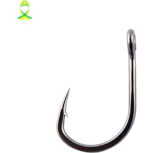 JSM 30pcs 10827 Stainless Steel Fishing Hooks Live Bait Fishhooks Fishing Accessories Size 2/0 3/0 4/0 5/0 6/0 7/0 8/0 9/0 10/0