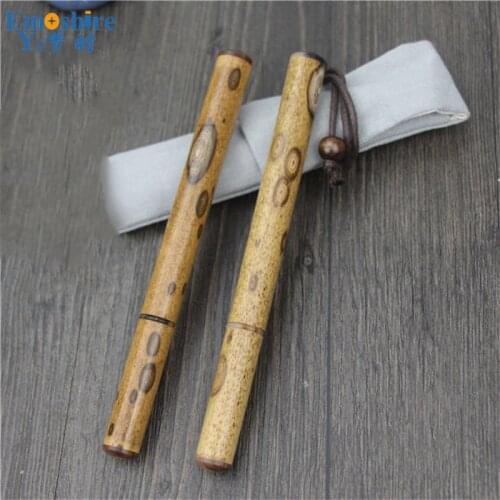 Natural Merlot Bamboo Pen Signature Bamboo and Wood Business Gift Custom Logo Customized Roller Ball Pen Graduate Gift Pen P842