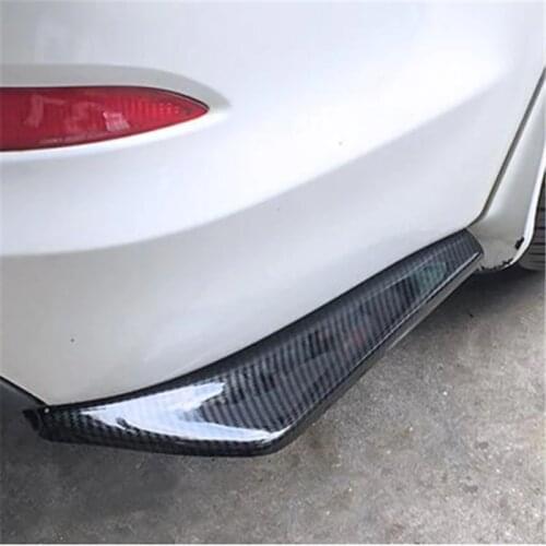 2pcs Universal Car Rear Bumper Lip Splitter Scratch Protector for Volkswagen vw POLO Tiguan Passat Golf EOS Scirocco Jetta Bora