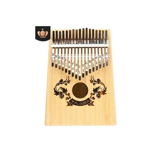 Veneer bamboo Thumb piano Kalimba 17-tone finger piano beginners entry portable musical instrument kalimba finger piano