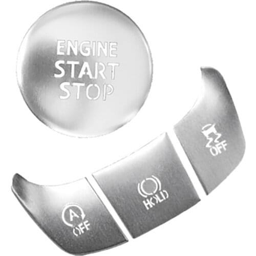 Engine Start Stop Keyless System / Gear Shift Button Sequins Cover Trim for Toyota C-HR CHR 2016-2021