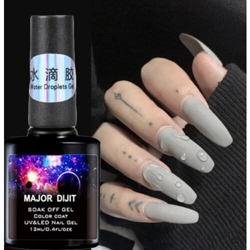 Nail Polish Water Droplets Gel DIY Manicure Color Coat Nail Art Decorations Water Droplets Gel Soak Gel Nail Polish Bubble Gel