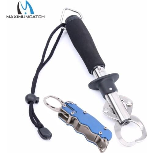 Maximumcatch 15kg Stainless Steel Fishing Lip Grip Spring Scale Fish Trigger Grip Fishing Accessory