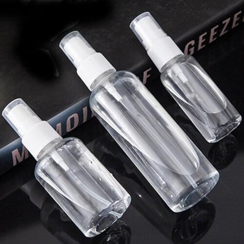 Refillable Bottles Travel Transparent Plastic Perfume Atomizer Empty Small Spray Bottle 30/50/100ml Toxic Free Safe