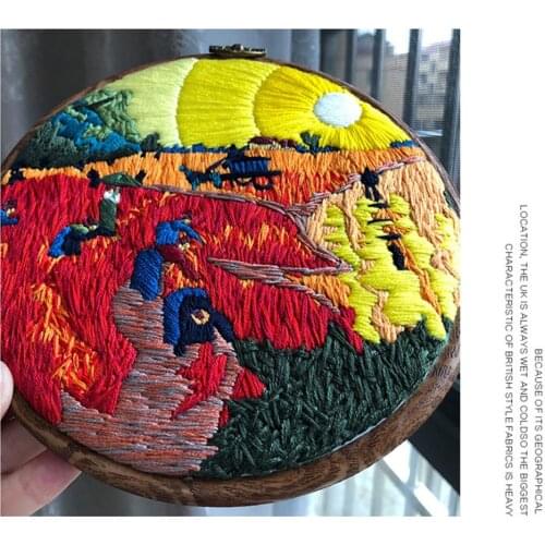 Van Gogh Series Abstractionism DIY Embroidery Handcraft Needlework Cross Stitch Kit Embroidery Painting Embroidery Home Decor