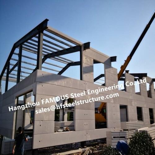 Low Cost Prefab House Light Steel Villa With Welded Frame And FASEC Prefab-I Panel For Sale