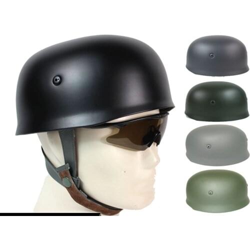 WW2 WWII German ARMY Fallschirmjager M38 Steel Helmet With Leather Liner WORLD WAR SOLDIER MILITARY WAR REENACTMENTS EQUIPMENT