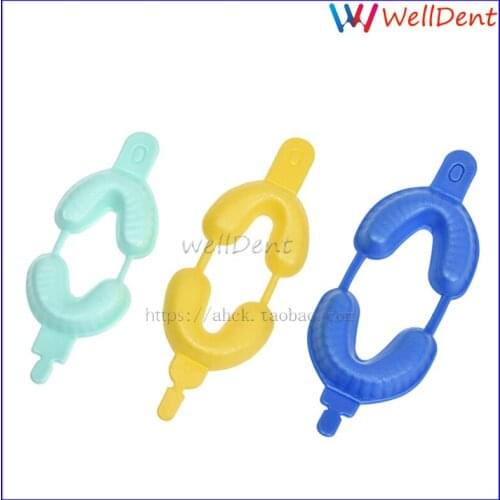 5Pair 3 Sizes Dental Lab Dental Disposable Impression Trays Bite Fluoridated Foam Dental Instrument