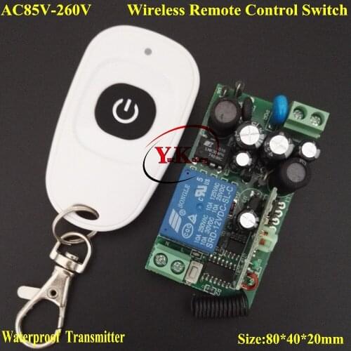 RF Lamp LED Bulb Remote Lighting Switch White Waterproof Transmitter Smart Home Outdoor Lighting Wireless SwitchAC110V 240V 180V