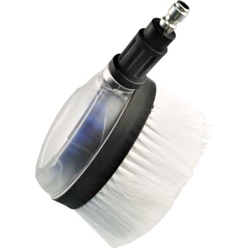 VODOOL High Pressure Car Washing Cleaning Rotary Brush Car Washer Accessories Rotating Round Brush Tool With 1/4 Quick Connector