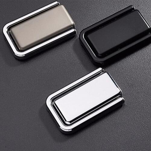 Cabinet Pulls Hidden handle square hidden wall mounted black drawer modern minimalist flip folding flat dark handle