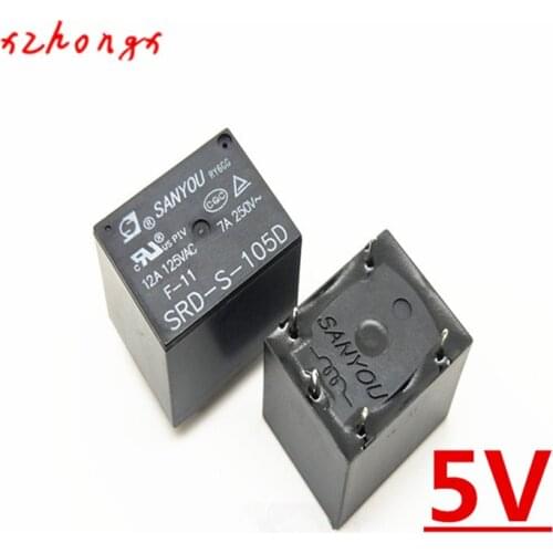 SRD-S-112D SRD-S-105D SRD-S-124D 5PIN 12A/125VAC