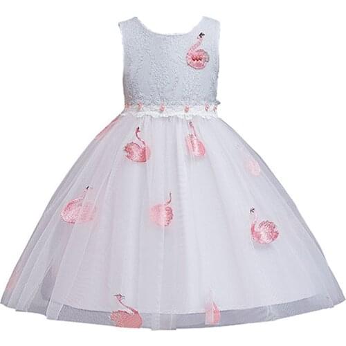 Wedding Flower Girl Dresses Dresses For Girls Christmas Child Girl Princess Dress White Costume Baby Girl Dress Kids Clothes