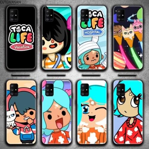 Toca-Boca-Toca-Life-World game Phone Case For Samsung Galaxy A52 A21S A02S A12 A31 A81 A10 A30 A40 A50 A70 A80 A71 A51 5G