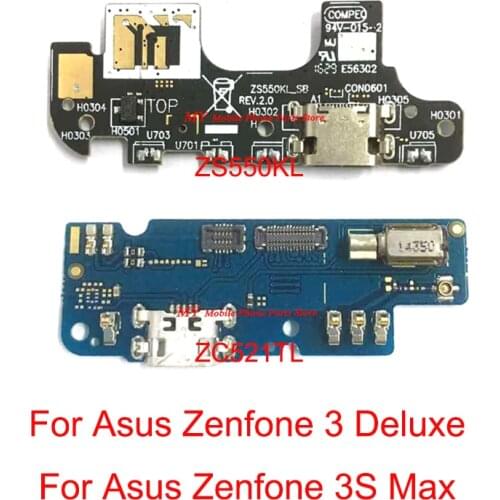 USB Charging Dock Port Connector Board Flex Cable For ASUS Zenfone 3 Deluxe ZS550KL Z01Fd 5.5 / 3S Max ZC521TL X00GD Repair Part