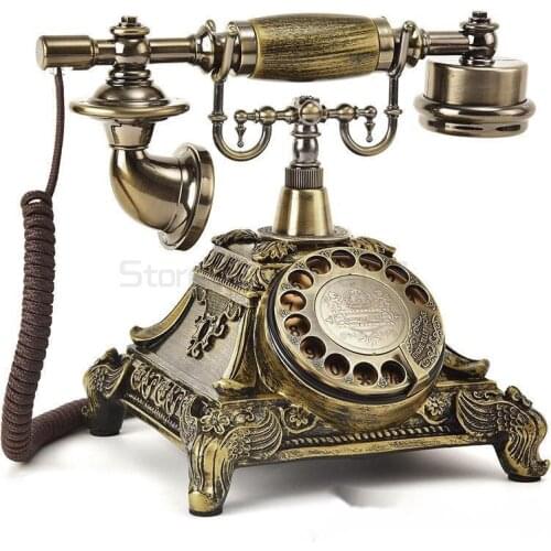 Vintage Resin Telephone Money Box Piggy Bank Home Decoration Accessories Retro Gift Old Phone Model Cabinet Ornaments Craft