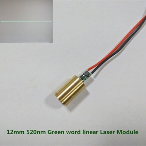520NM 5MW 10MW Green one word Linear Laser Module Stabilized Green Line Laser