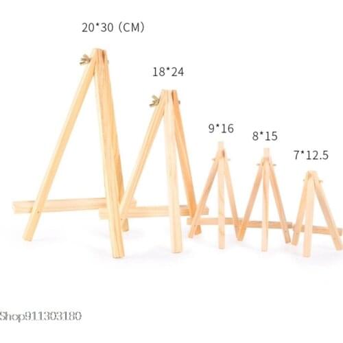 1Pcs Mini Wooden Easel Tablet Stand Phone Holder Wedding Table Card Stand Display Holder Party Desktop Decor Mini Desktop Easel