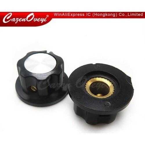 10pcs/lot MF-A01 bakelite potentiometer potentiometer knob cap diameter 19.5MM with RV16 hole 6MM In Stock