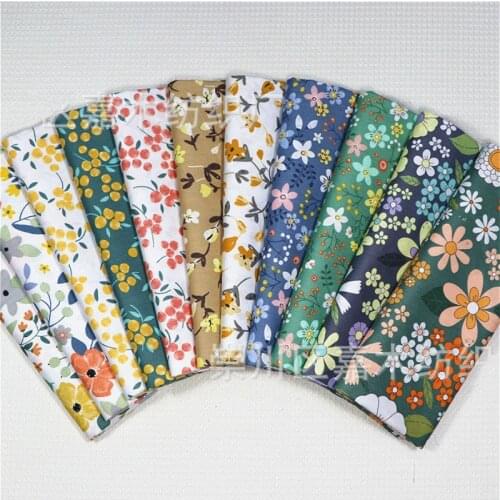 160x50cm New Floral Twill Cotton Sewing Fabric, Diy Patchwork Making Dress Home Decoration Cloth