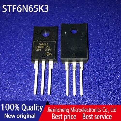10pieces STF6N65K3 6N65K3 TO-220F MOSFET N-CH 650V 5.4A New original