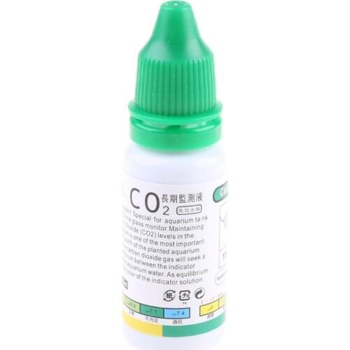 Aquarium CO2 Indicator Solution Fish Tank Liquid Test Plants Supplies Long Term D08D