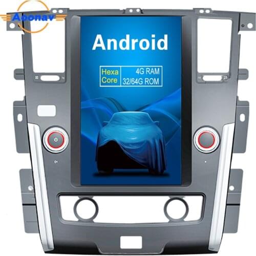 AOONAV 13.6 inch car GPS Radio GPS navigation for-NISSAN PATROL 2010-2018 multimedia player vertical screen auto Android 9.0