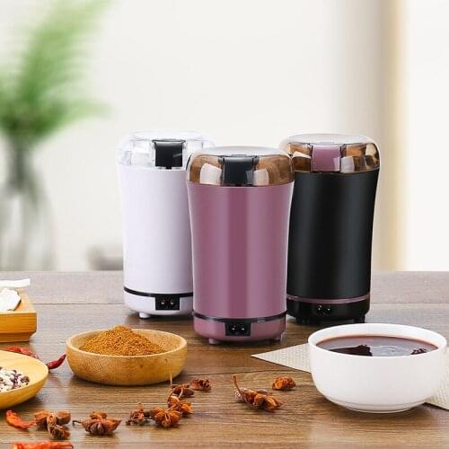 Household Grinder Electric Coffee Grinder Mini Kitchen Salt Pepper Grinder Powerful Beans Spices Nut Seed Coffee Bean Grind