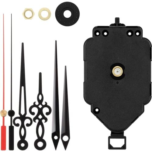 Black Pendulum Analog Movement Swing Wall Clock DIY Quartz Accessory