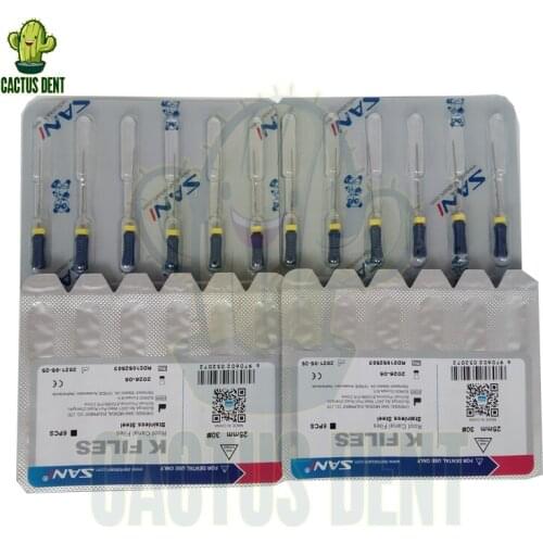 Dental Endodontic Instruments Sani Endo Files K File Stainless Steel Hand Use Manual / Root Canal File Rotary Endodontics 30