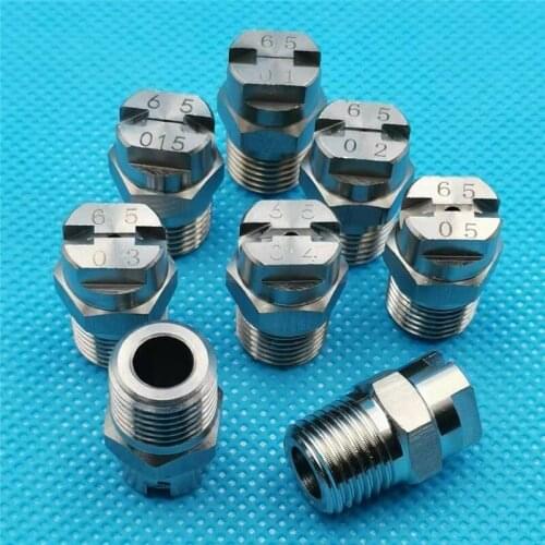1/4"65 degree type spray angle HVV fog flat fan jet nozzle,industrial low pressure flat fan spray nozzle,water washing nozzle