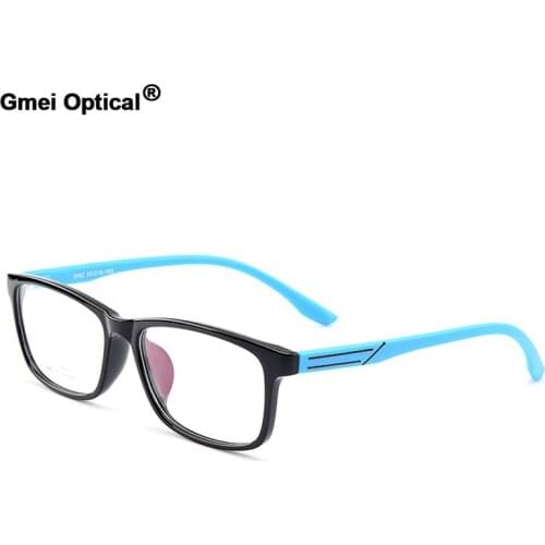 Gmei Optical New Urltra-Light TR90 Full Rim Mens Optical Eyeglasses Frames Womens Plastic Myopia Spectacles 5 Colors M5062