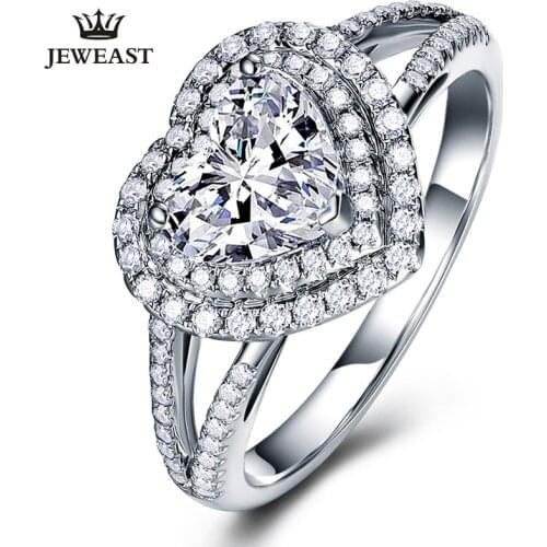 XZ Natural diamond 18K gold Pure Gold Ring Real 18K gold Solid Gold Ring Trendy Classic Party Fine Jewelry Hot Sell New 2019