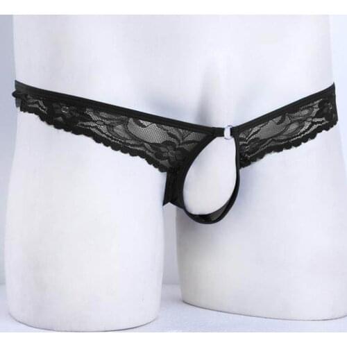 Lace Underwear Sexy For Men 2020 New Mens Thongs and G strings Black Red Jockstrap Erotic Lingerie Sissy Panties String tanga